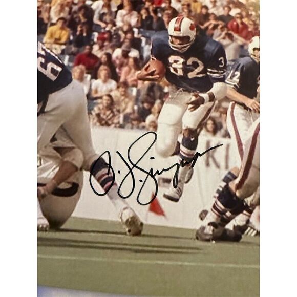 O.J. Simpson Signed 8x10 Color Photo Buffalo Bills Football Original - Picture 4 of 6